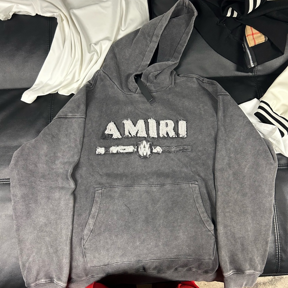 AMIRI Gray Sweatshirt Hoodie Pullover